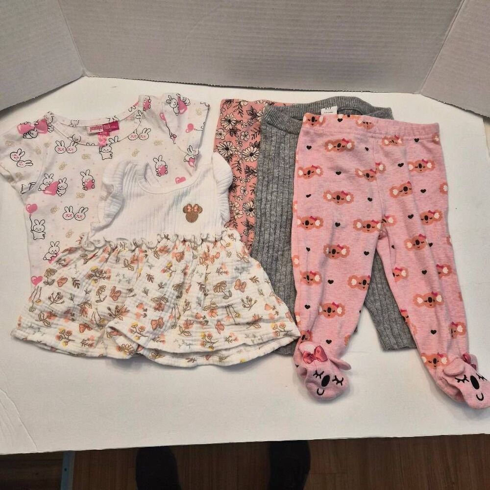 3/8 month Girls Disney, GAP, Koala Baby, Penelope Mack Summer Lightweight Cute